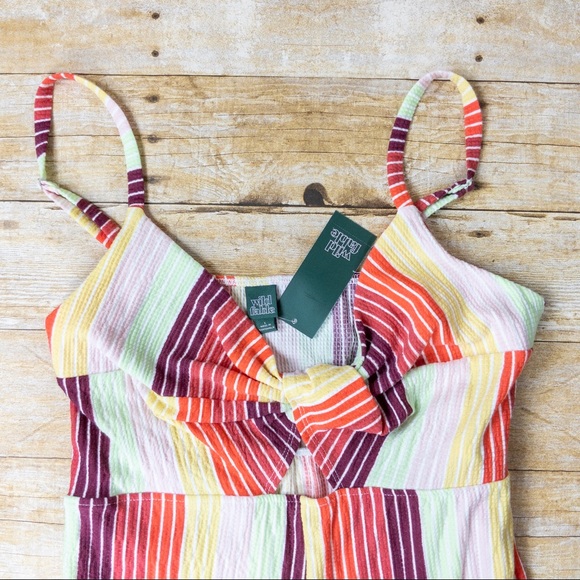 Wild Fable Romper Striped Multicolor Large - Picture 6 of 7